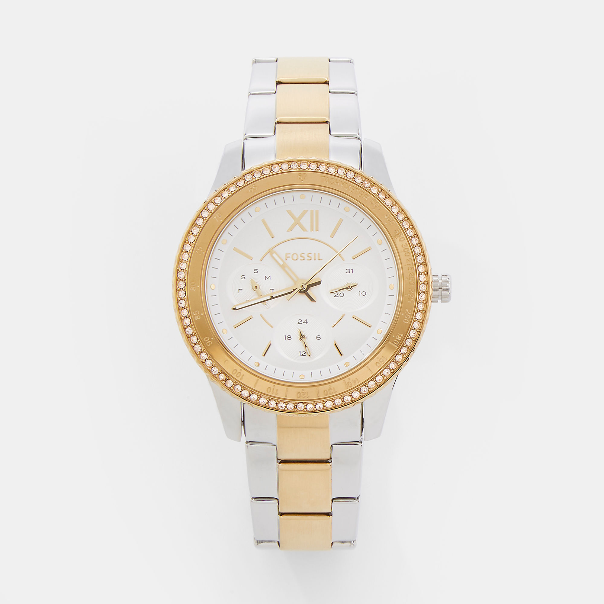 Fossil Stella Sport Two Tone Stainless Steel Watch image number 0